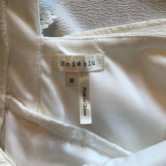 White halter + lace mini dress. - Picture 3 of 3